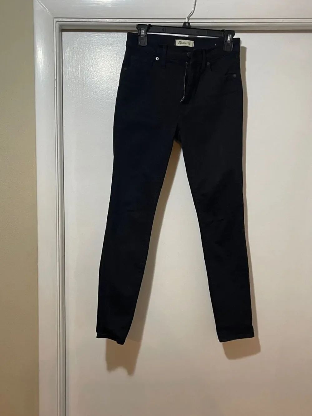 Madewell Black Skinny Jeans high rise size 27